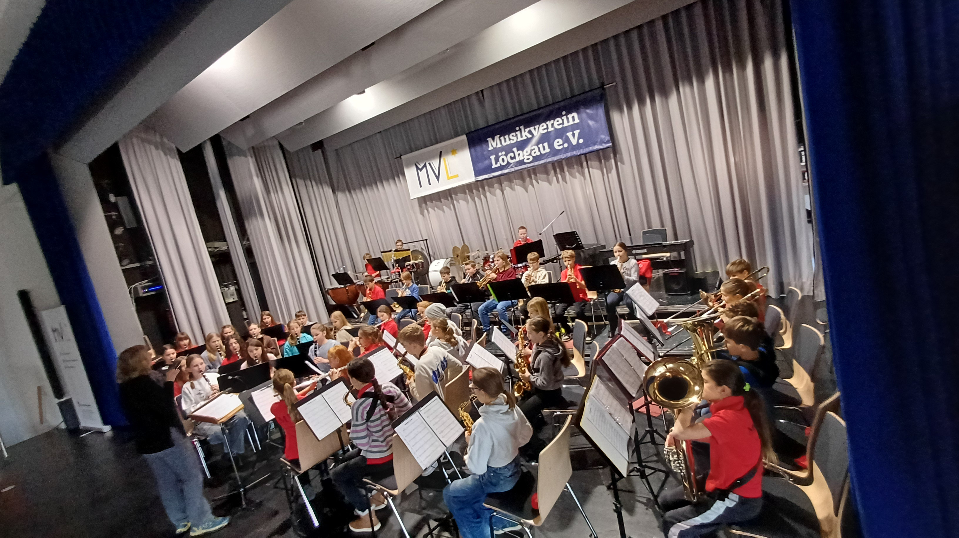 Konzertvorbereitung der Bläserklasse